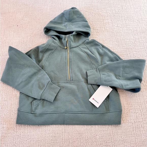 lululemon scuba oversized half zip 
Crater Blue /gold zip - Picture 7 of 9